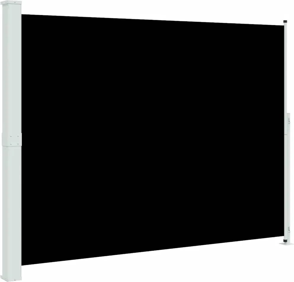 vidaXL Tuinscherm uittrekbaar 220x300 cm zwart
