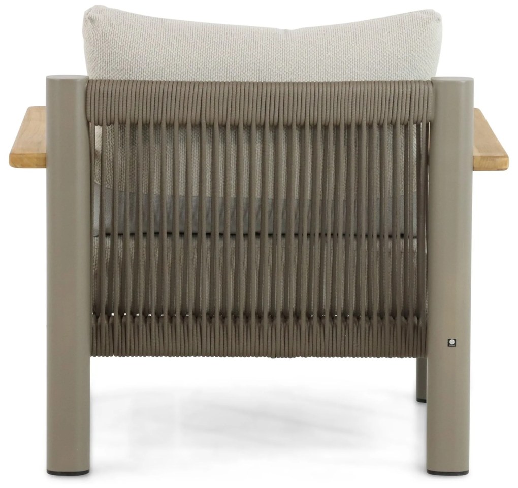 Stoel en Bank Loungeset 5 personen Aluminium/Rope Taupe  Santika Furniture Santika