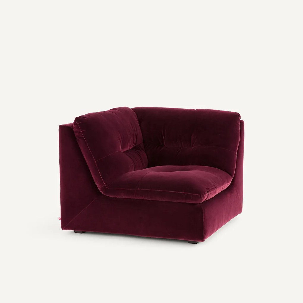 Modulaire 90° hoek in fluweel, GIULIANO