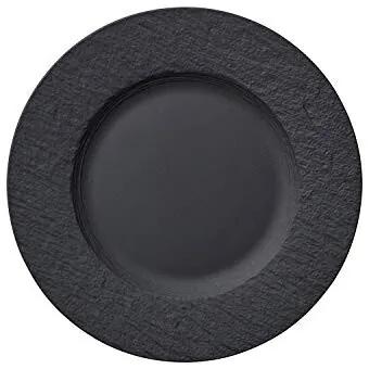 Manufacture Rock ontbijtbord, porselein, zwart, 22 centimeter