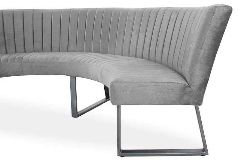 Eetkamerbank - Hengelo - stof Element lichtgrijs 04 - geschikt voor tafel 150 cm