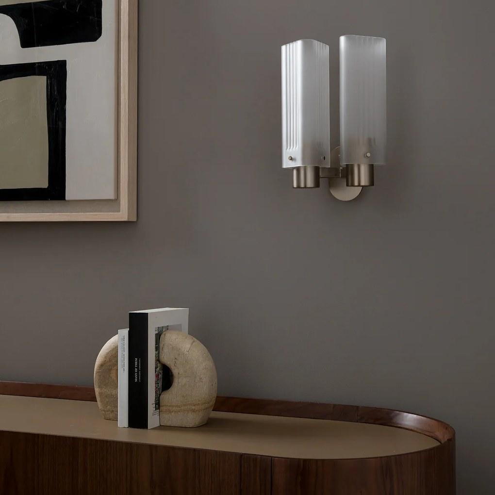 Dubbele wandlamp Strozzi, ontwerp Emmanuel Gallina