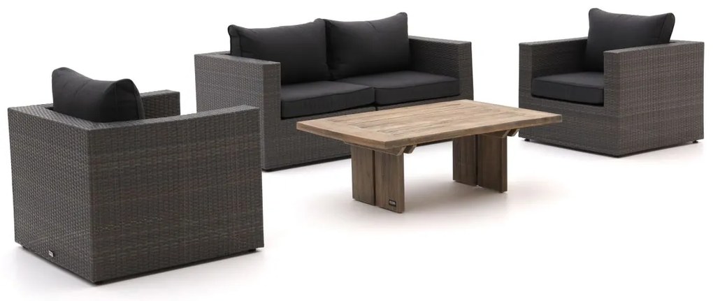 Forza Barolo/ROUGH-L 120cm stoel-bank loungeset 4-delig