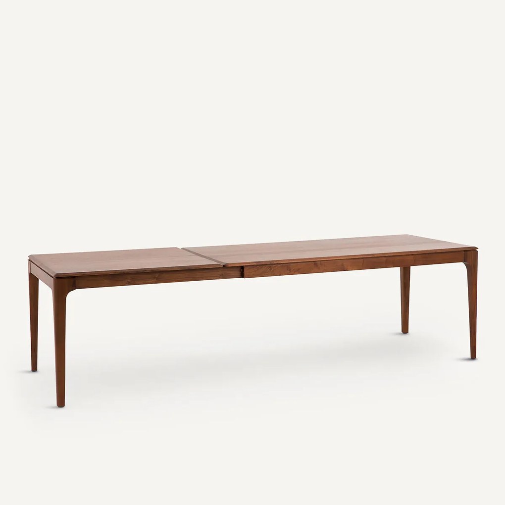 Uittrekbare tafel, massief notenhout en fineer, Sanara