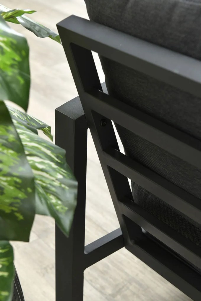 Garden Impressions Tropea lounge dining set 5-delig - donker grijs