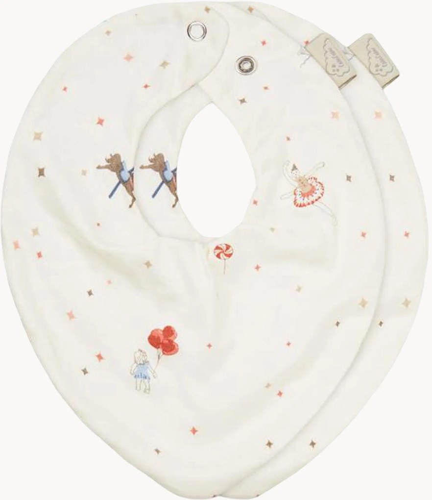 Babylapjes Carousel van biokatoen, 2-delig