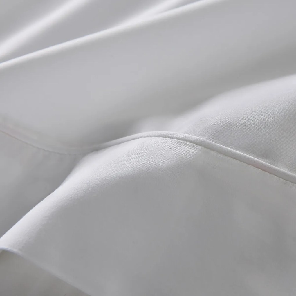 Effen satijnen katoenen bolsterovertrek, 153 draden, Opale