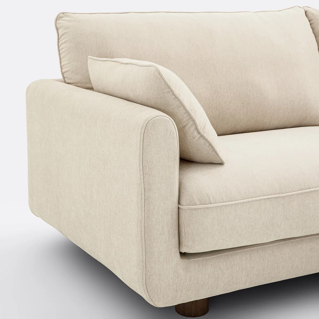 Omkeerbare hoekbank, gemêleerd polyester, EMILIO