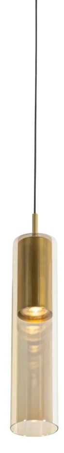 Moderne hanglamp goud voor railsysteem 1-fase - Iconic Lloyd