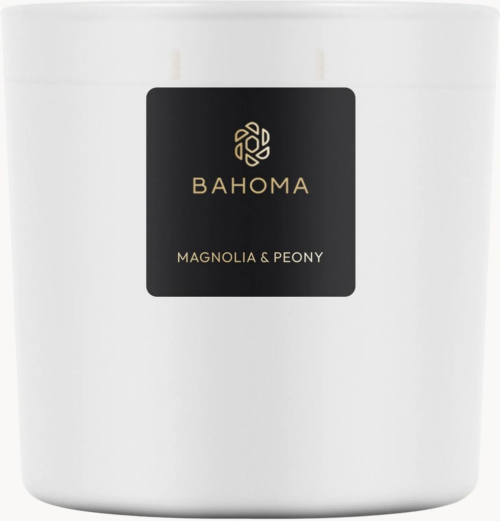1-lonts kaars Pearl (magnolia & pioenroos)