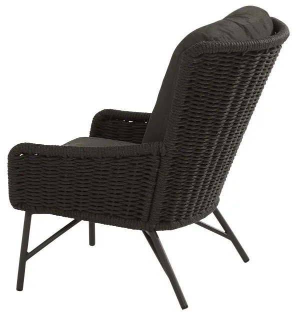 4 Seasons Outdoor Wing Living Chair SALE  Loungestoel    zwart weerbestendig