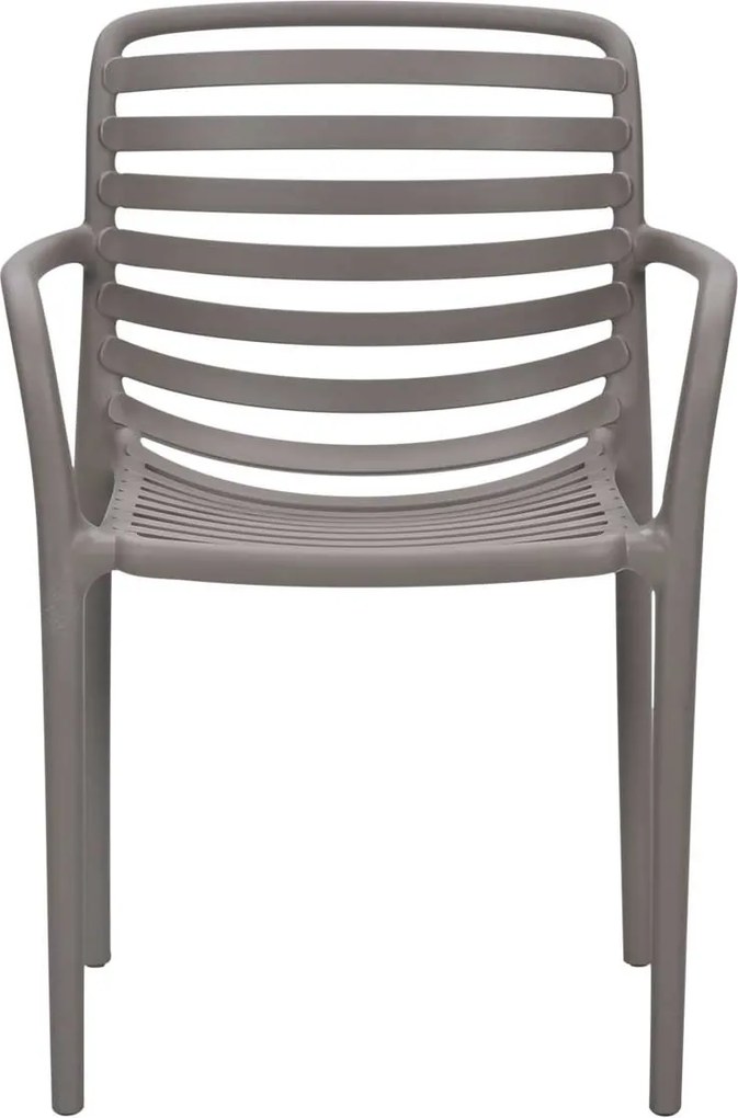 Garden Impressions Mees tuinstoel taupe - 4 stuks