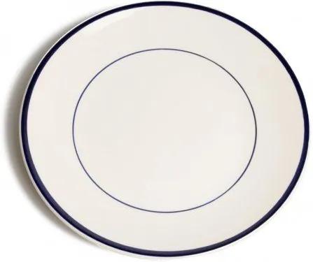 Bord diner 'Rand', aardewerk, donkerblauw, Ø 27 cm