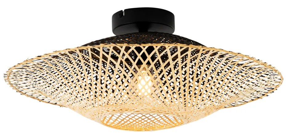 Oosterse buiten plafondlamp bamboe 50 cm IP44 - Rina