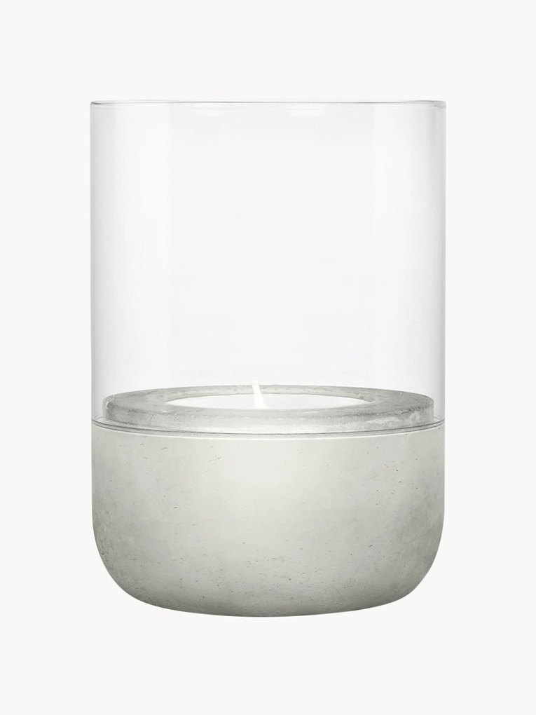 Waxinelichten Calma van beton, 2-delig