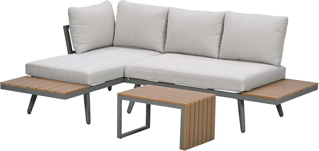 Garden Impressions Tibo loungeset 3-delig - stone green