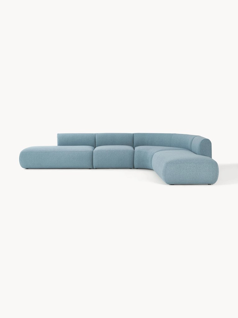 XL modulaire hoekbank Sofia van bouclé