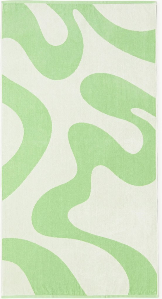 Velours strandlaken Pia met golvend patroon