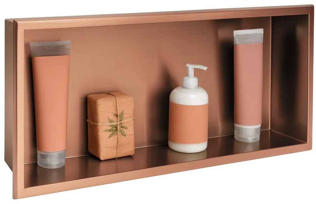 bathroom shelf 30x60 brush copper