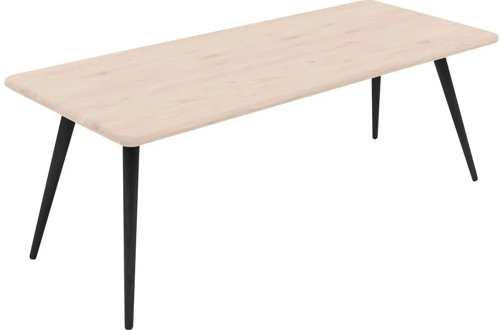 Goossens Eettafel Bjarte, Rechthoekig 220 x 90 cm