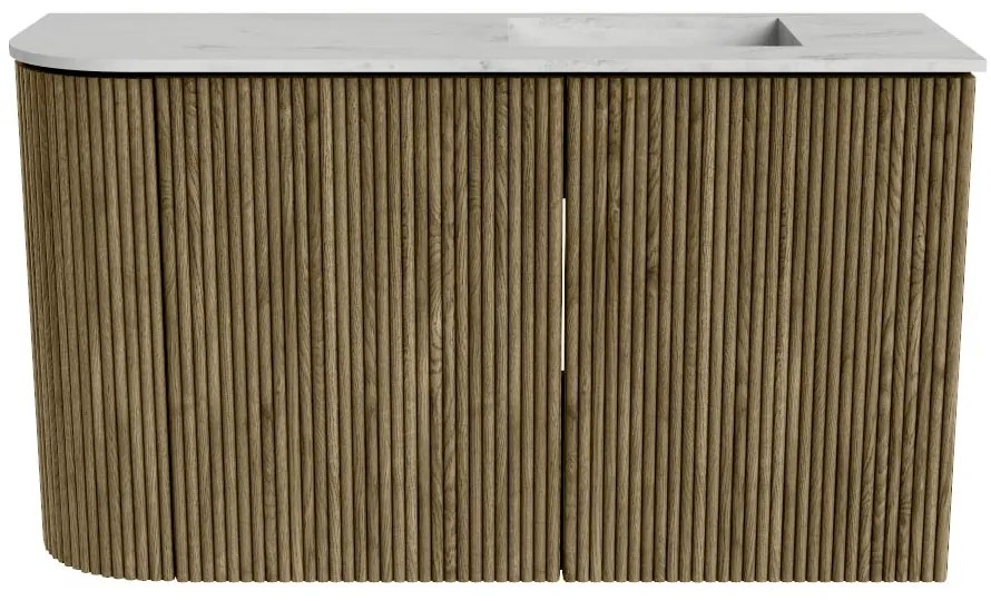 Mondiaz Joya DLux 70cm toiletmeubel ronding links dusk met wastafel faye rechts zonder kraangat opalo