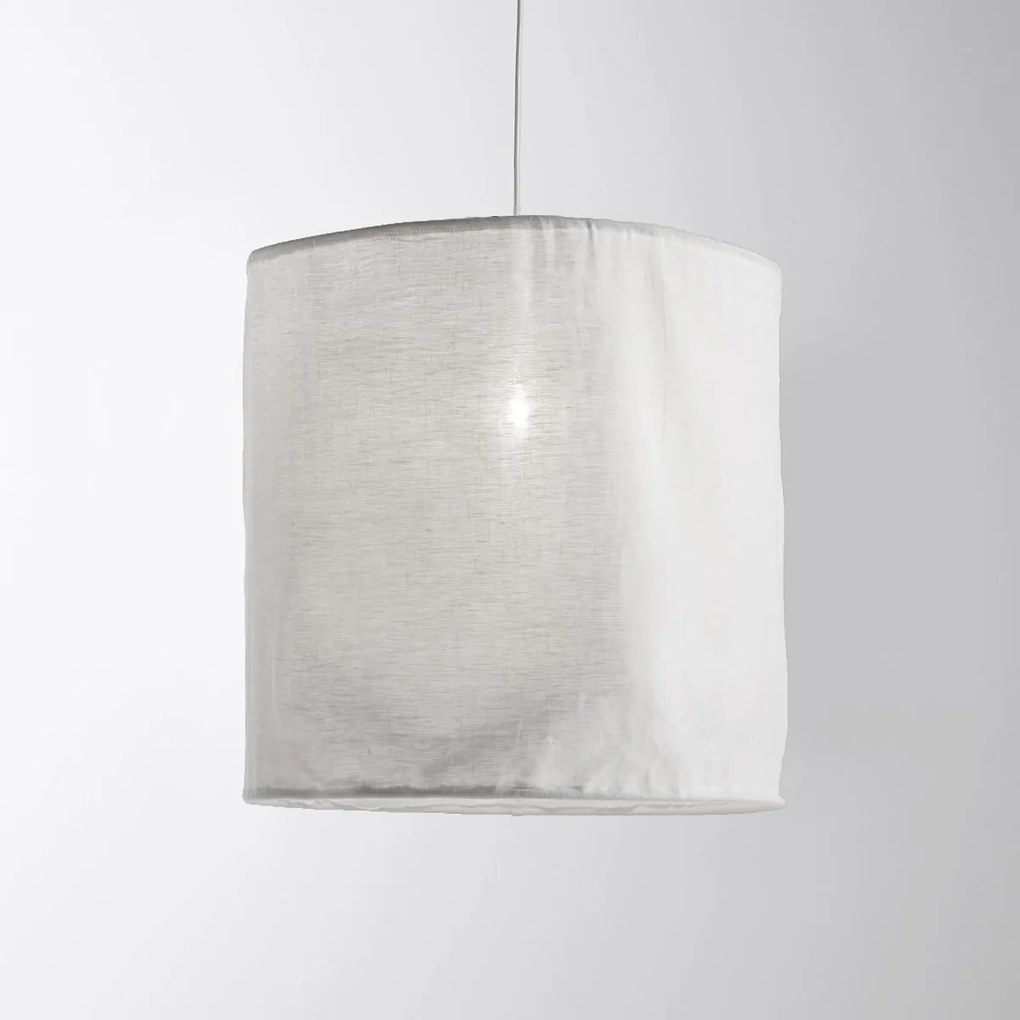 Hanglamp / lampenkap in gekreukt linnenØ30 cm, Thad