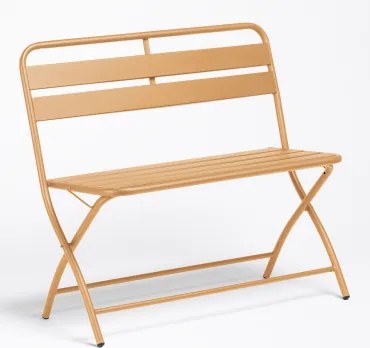 Opvouwbare 90 Cm Tuinbank Janti Mosterd - Sklum