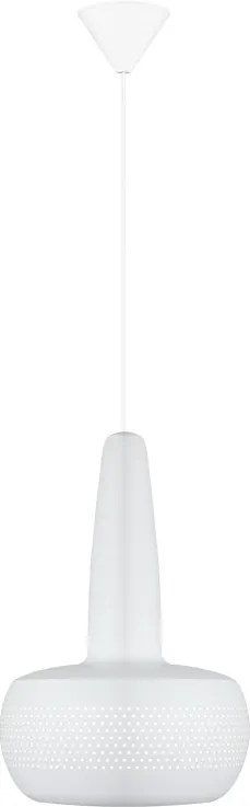 UMAGE Clava Wit - Ø 21,5 cm - Hanglamp - Koordset wit- Lampenkap - Koord - Lamp - Metaal - Organische - Metalen - Design