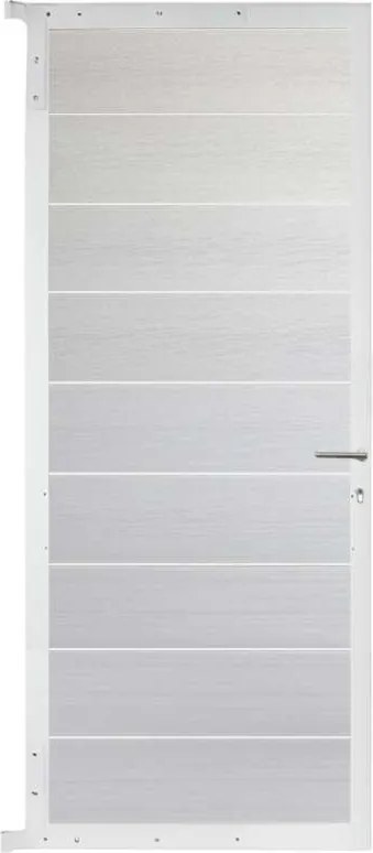 Tuindeur aluminium wit frame Modular - composiet wit (90 x 200 cm)