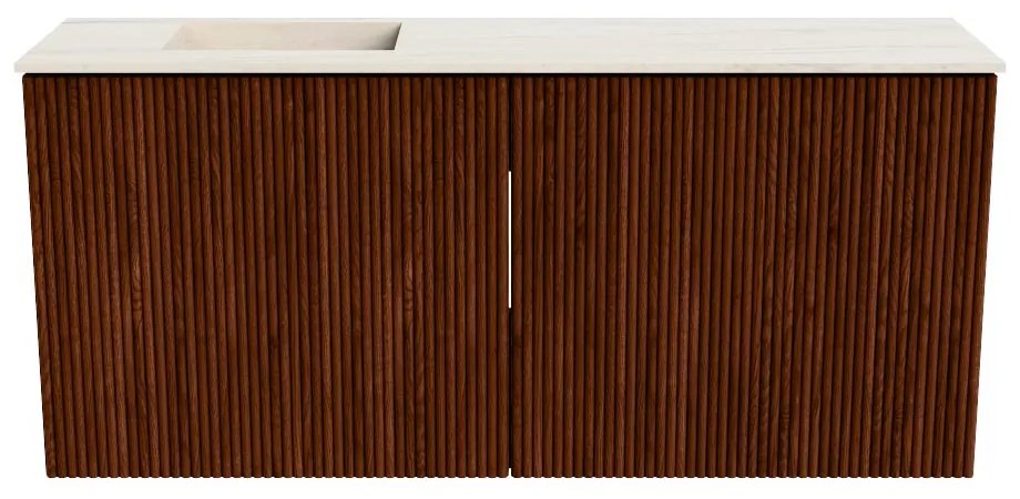 Mondiaz Joya DLux 90cm toiletmeubel ruby met wastafel faye links zonder kraangat meli