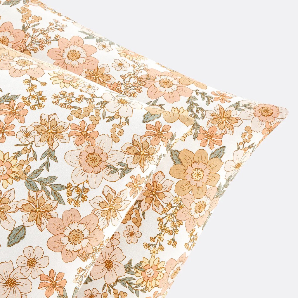 Kussensloop in gewassen katoen/linnen, Rosemary