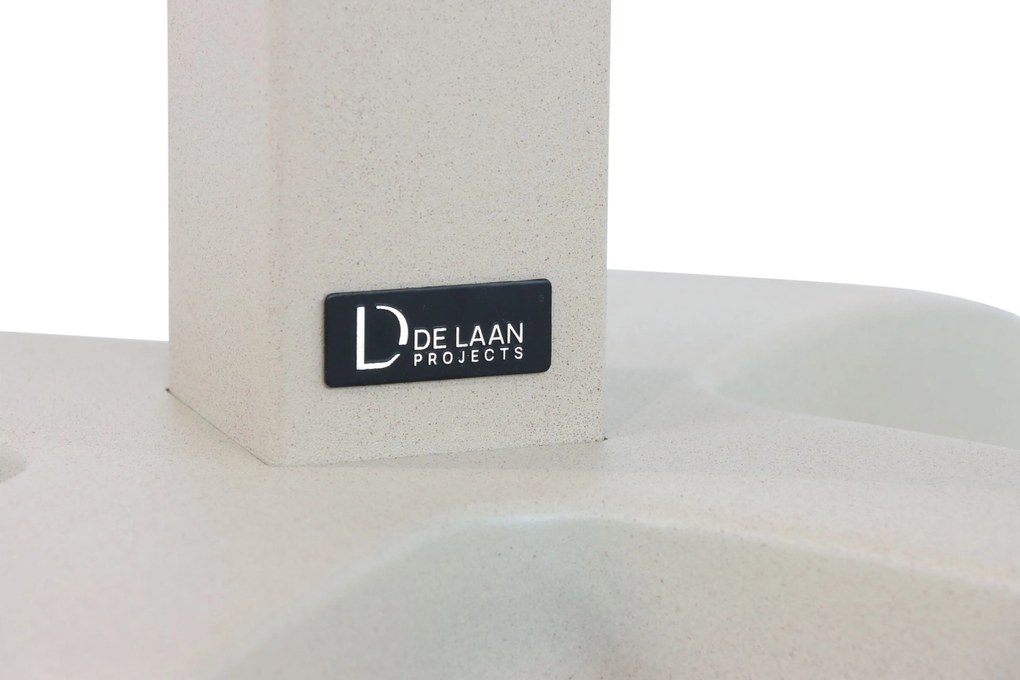 Tuinset Ronde Tuintafel 2 personen 70 cm Aluminium Zand/Beige  Lifestyle Garden Furniture Ultimate/Talao