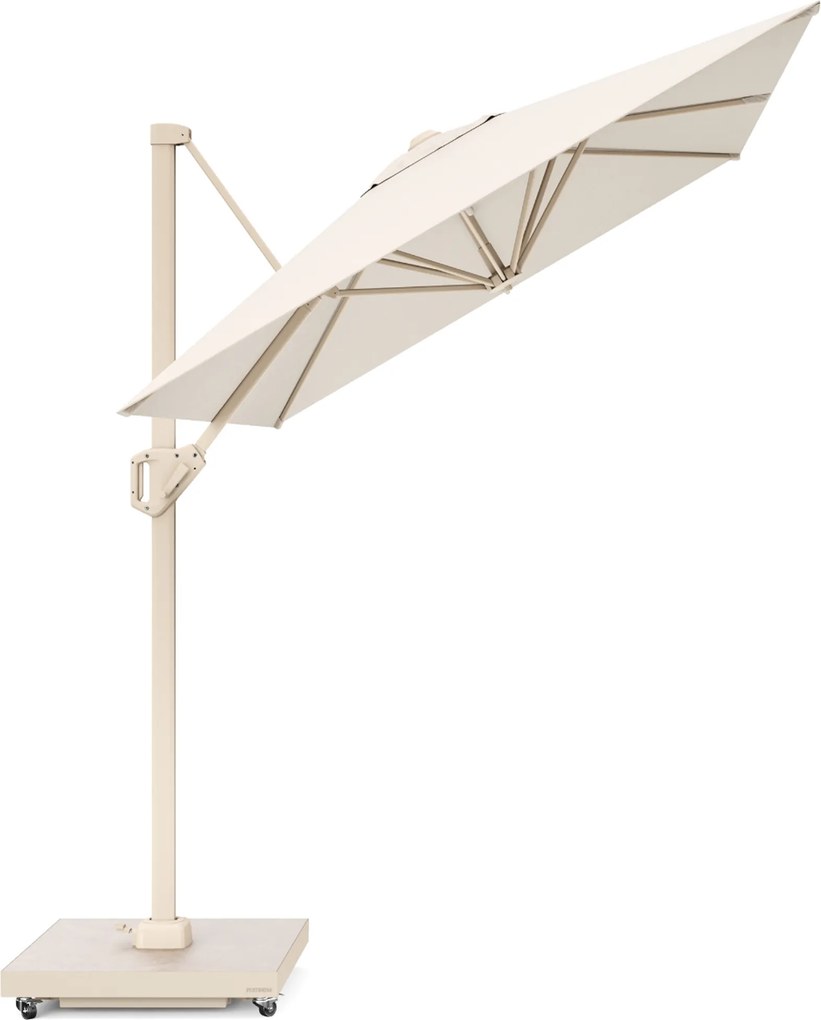 Zweefparasol 300x200 cm T1 (incl. voet + hoes) Ivoor Wit Platinum Voyager
