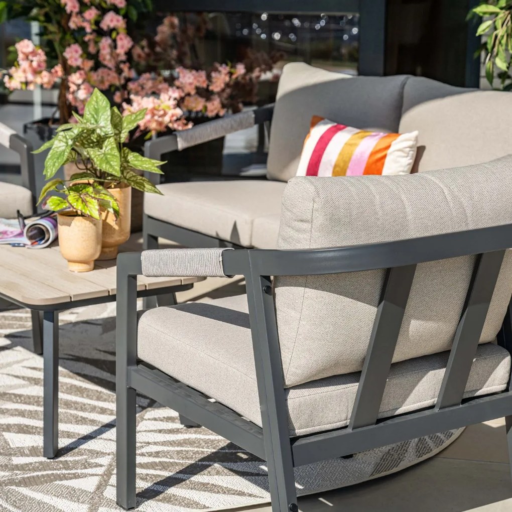 Garden Impressions Milou loungeset 4-delig - donker grijs