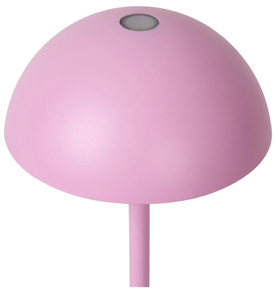 Lucide Joy oplaadbare lamp 1.5W 30x12cm roze