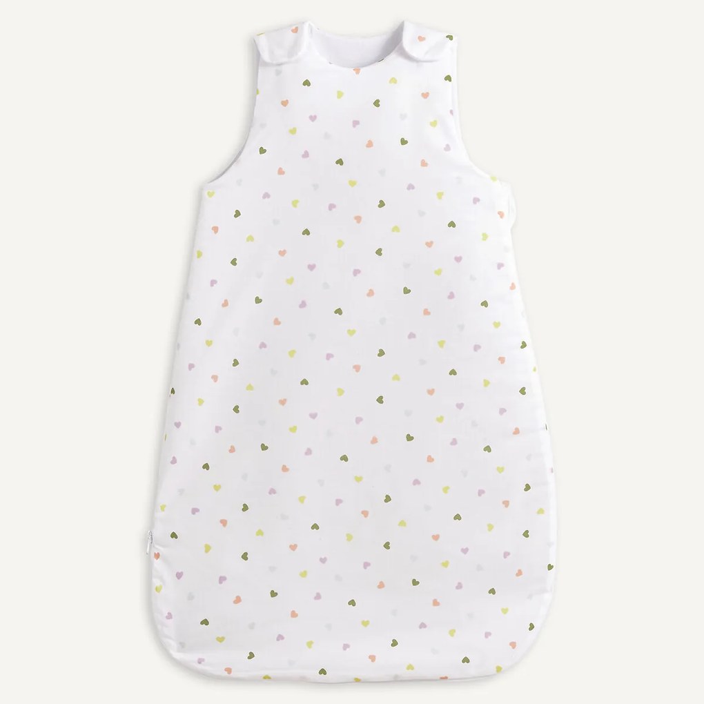 Slaapzak van biologisch katoen met hartjesprint, SCACCO