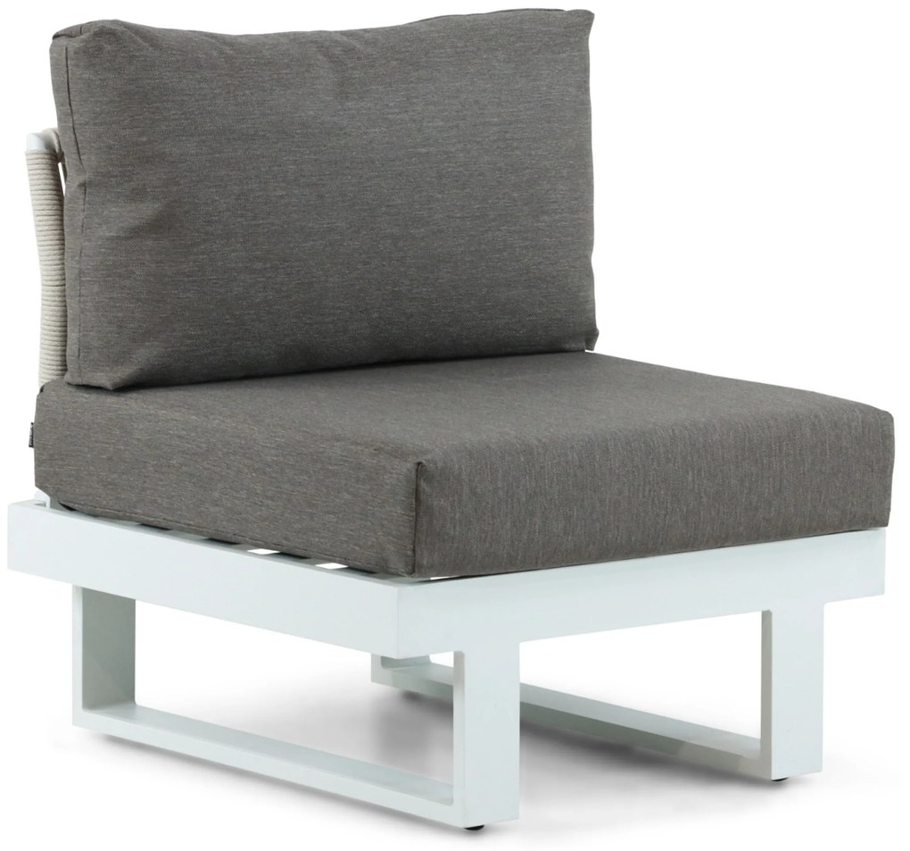 Hoek loungeset 6 personen Aluminium Wit  Lifestyle Garden Furniture Lorenzo