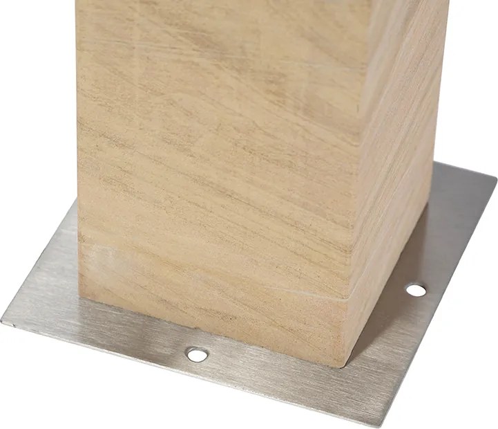 Moderne staande buitenlamp zandsteen 40 cm - Grumpy