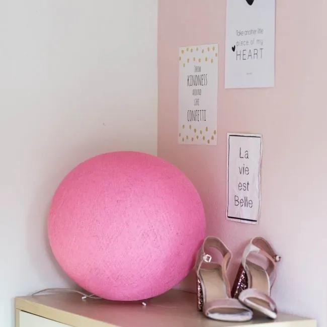 Staande Cottonball - Soft Pink - dia 36cm