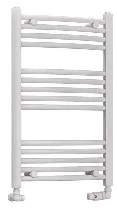 Eastbrook Wendover gebogen handdoekradiator 50x80cm 314W wit glans