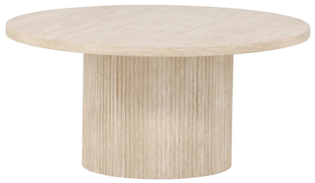 Lage Salontafel Met Ribbels - 80 X 80cm.