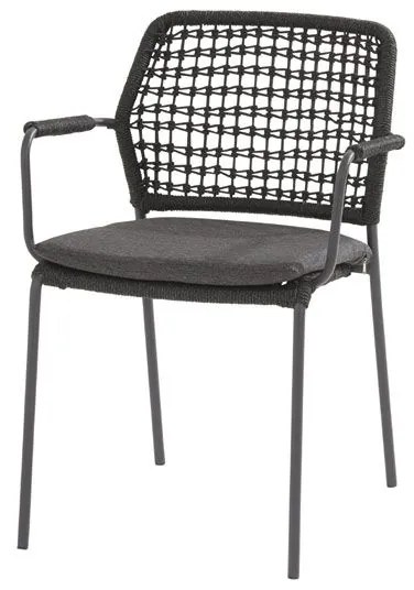 Taste by 4 Seasons Barista tuinset antraciet met Privada tafel met ellips HPL blad slate anthracite 240 x 107 cm Tuinset antraciet weerbestendig