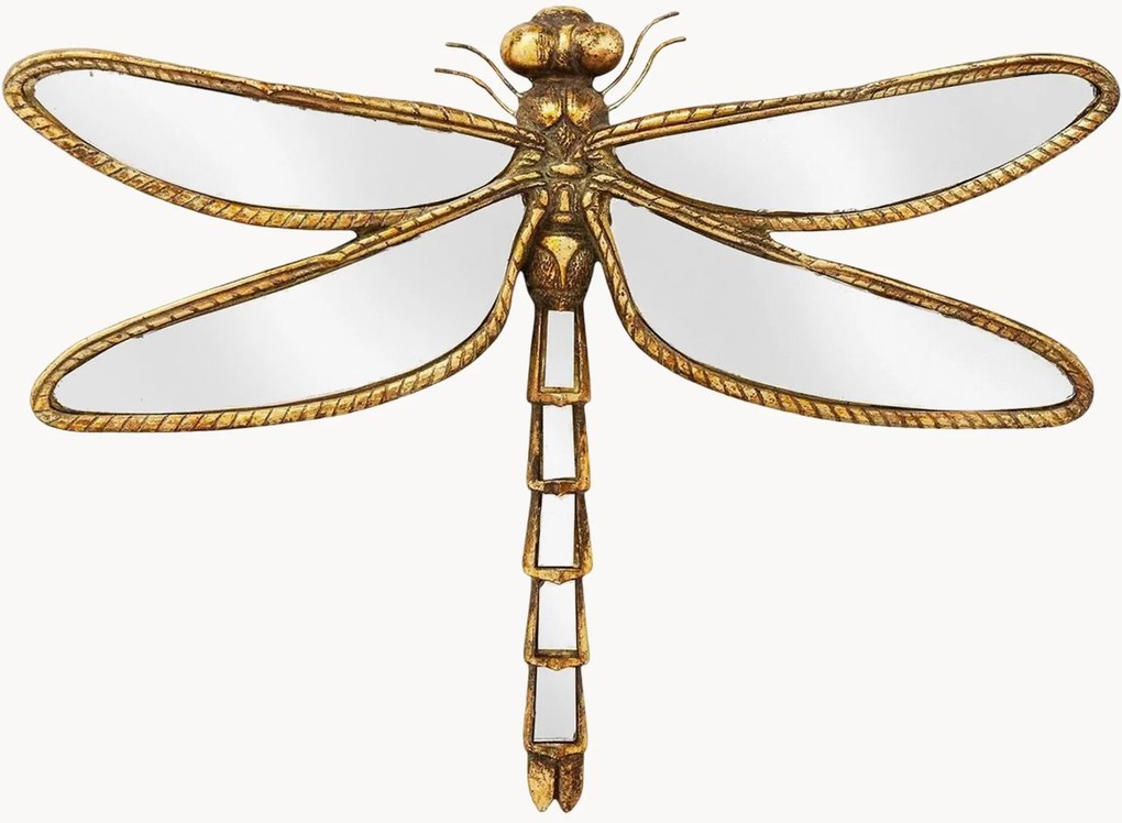 Spiegelwanddecoratie Dragonfly, B 35 cm