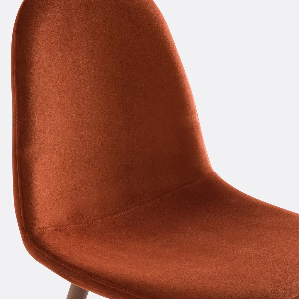 Set van 2 fluwelen stoelen, Polina