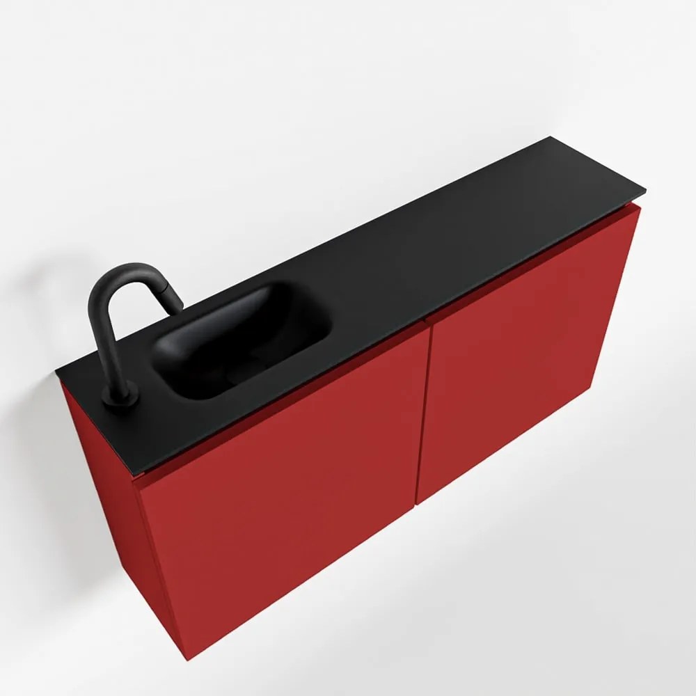 Mondiaz Ture 100cm toiletmeubel fire met wastafel urban links 1 kraangat