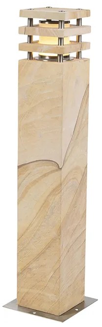 Moderne staande buitenlamp zandsteen 70 cm - Grumpy
