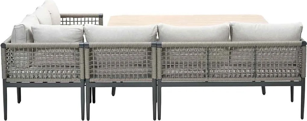 Garden Impressions Burela lounge dining set 6-delig rechts - taupe