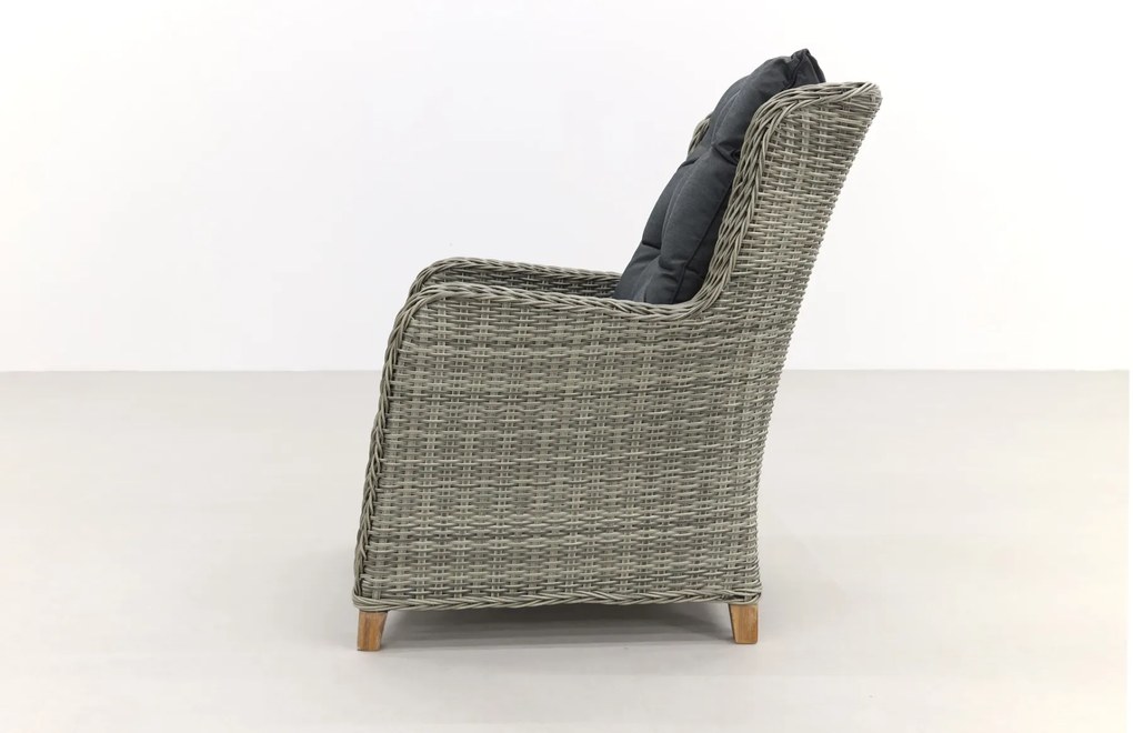 Torino dining wicker tuinstoel - Paloma grijs