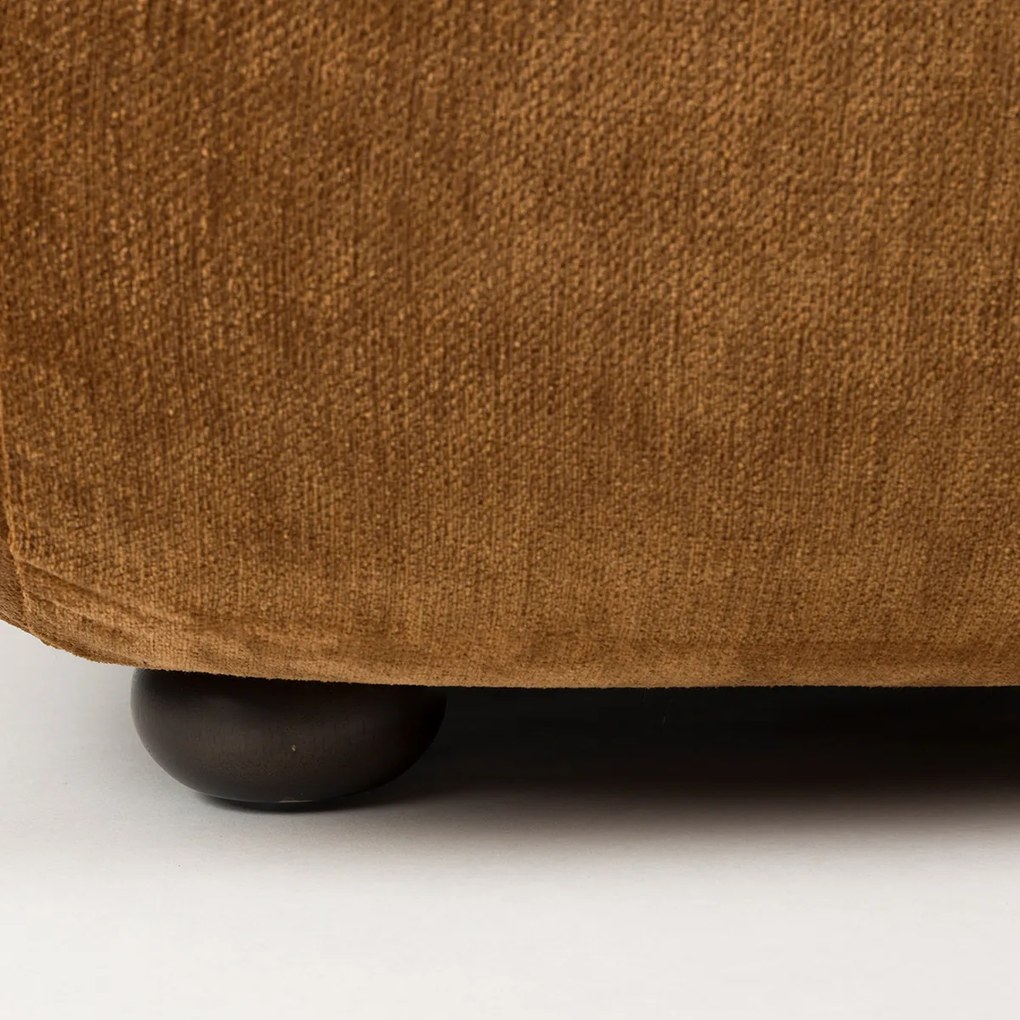 Dutchbone Wyatt Lounge Fauteuil Velours Cognac