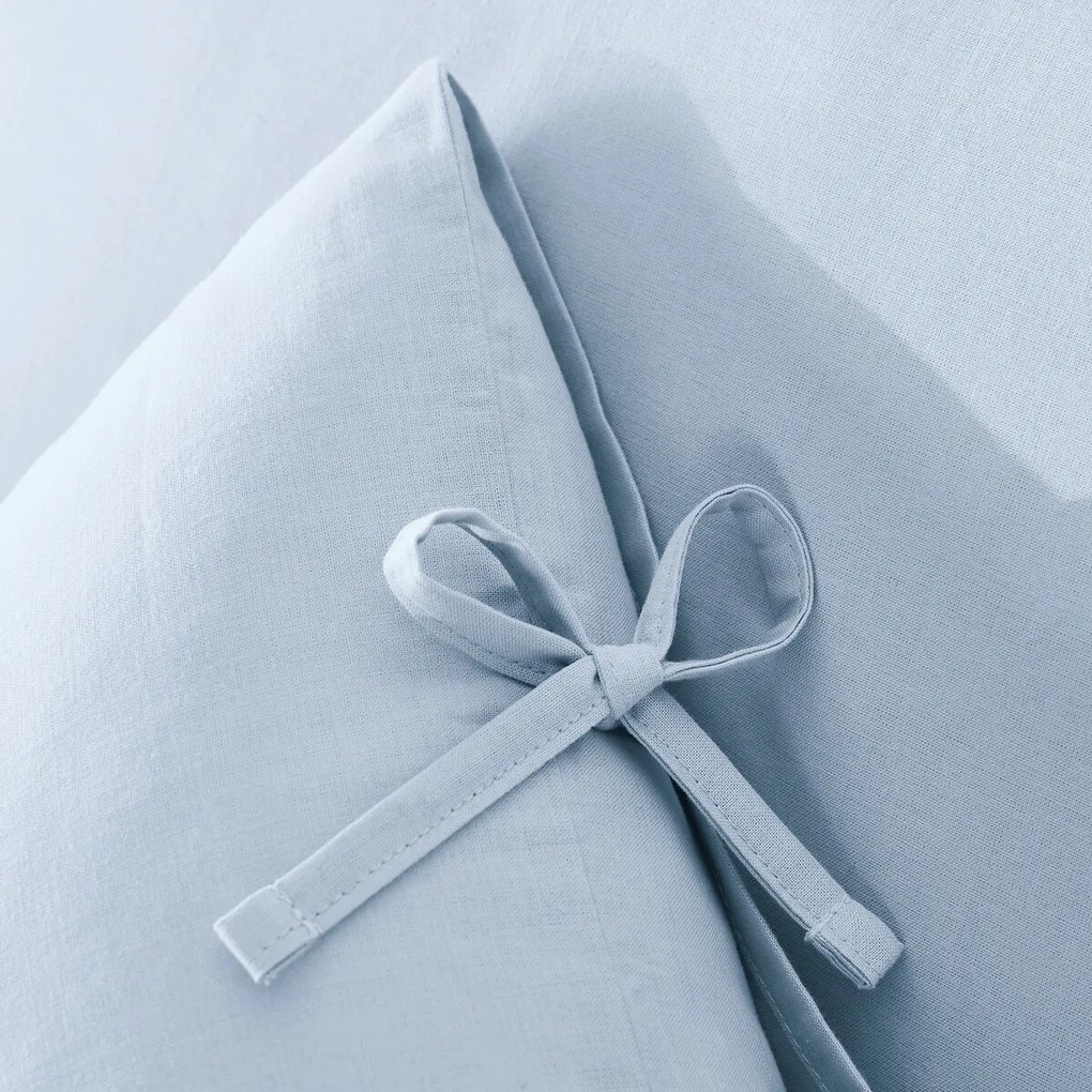 Effen kussensloop te strikken in katoen , Scenario